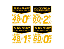 Load image into Gallery viewer, BLACK FRIDAY - CHEVROLET LEASE OR FINANCING OFFER WINDSHIELD STICKER