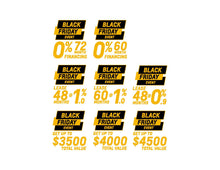 Load image into Gallery viewer, BLACK FRIDAY LOGO - WITH OFFER - CHEVROLET WINDSHIELD STICKER 2018