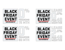 Load image into Gallery viewer, BLACK FRIDAY LOGO WITH OFFER - GMC WINDSHIELD STICKER